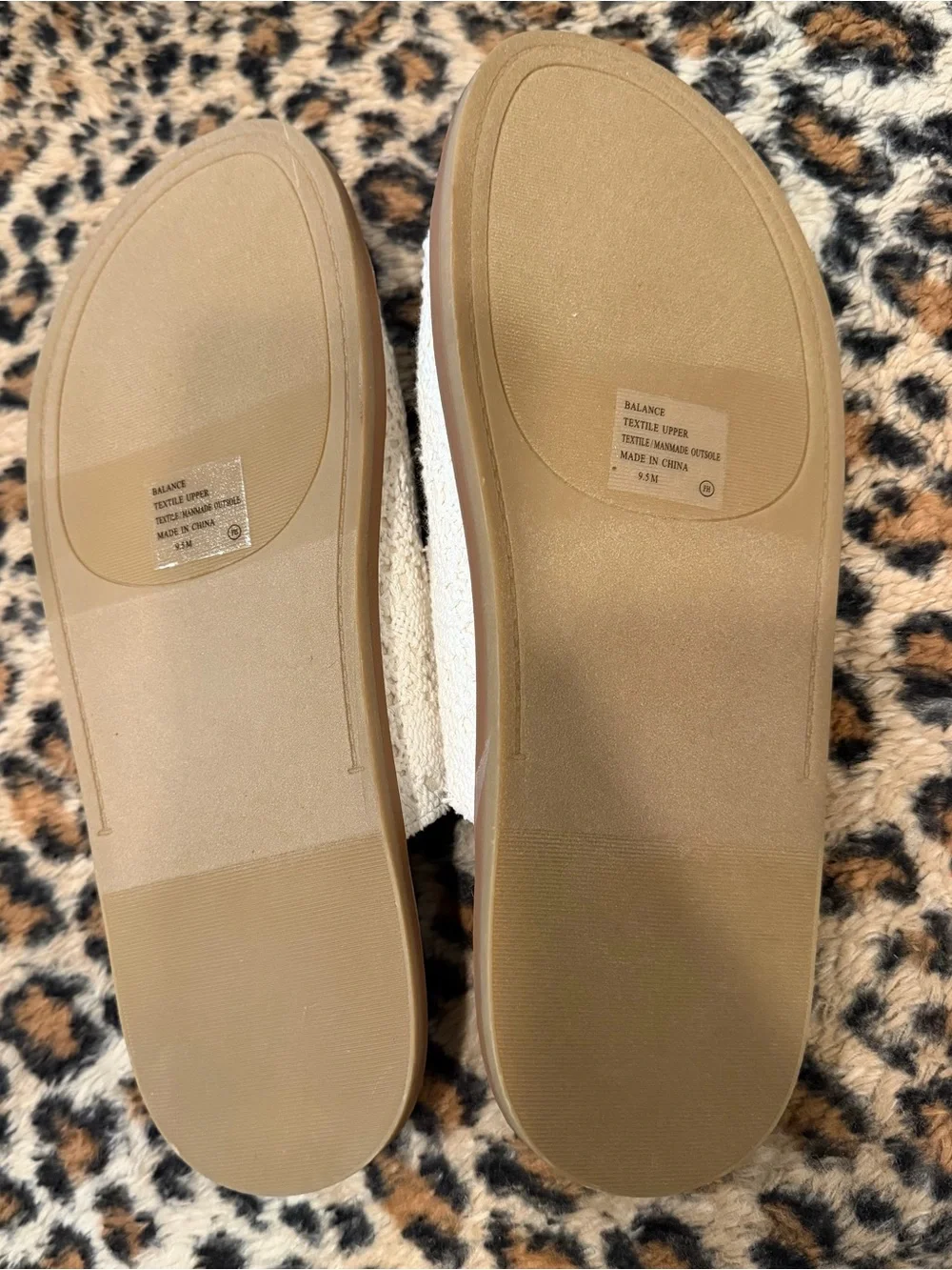 pop Women's Cream Double-Buckle Textile Slide Sandals